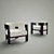 Artistic Minotti Armchair 3D model small image 2