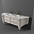 Sleek Stainless Steel Sink 3D model small image 1