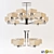 Modern Metal Pendant Chandelier 3D model small image 1