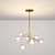 Elegant Halogen Chandelier 3D model small image 1