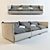 Natuzzi Cambre Sofa: Stylish and Sophisticated 3D model small image 1