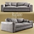 Luxury Textured Sofa 3D model small image 1