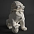 Fortune Fu Dog Sculpture 3D model small image 1