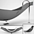 Suspended Polycarbonate Bath Vessel 3D model small image 1