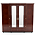 Classic Wooden Cabinet 3D model small image 2