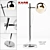 Sleek Chrome Retro Desk Lamp 3D model small image 1