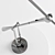 Elegant Adjustable Equilibrium Lamp 3D model small image 2