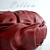 Red Leather Cushion 3D model small image 2