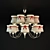 Elegant 90cm Classic Chandelier 3D model small image 1