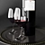 Elegant Wine Set with Geyser Peak Bordeaux, Glasses, and Tray 3D model small image 3