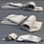 Luxury Rolled Towel: Soft and Stylish 3D model small image 1