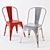 Vibrant Colorful Marais A Chair 3D model small image 1