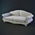 Modern 3-Seater Sofa 3D model small image 1