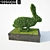 Whimsical Bunny Topiary 3D model small image 1