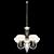 Alabaster LED Chandelier - 62cm Diameter 3D model small image 1