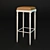 Modern Swivel Bar Stool 3D model small image 1