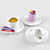 Coffee & Dessert Combo 3D model small image 1