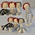 Title: Handcrafted Textile Dolls 3D model small image 1