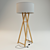 Elegant Wood Floor Lamp 3D model small image 2