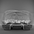 Stylish Luna Daybed: Elegant and Spacious 3D model small image 3