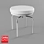 Sleek LC Cassina Chair: Timeless Elegance 3D model small image 1