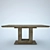 Gautier Rectangular Table Set 3D model small image 2