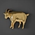 Goat Bas Bas-relief 3D model small image 1