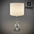 Elegant Jacqueline Table Lamp 3D model small image 1