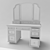 Elegant Vanity Table 3D model small image 3