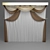 Sheer Blinds with Valances 3D model small image 1