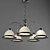 American Diner Chandelier: Vintage Elegance 3D model small image 1