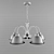 American Diner Chandelier: Vintage Elegance 3D model small image 3