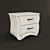 Elegant Domini Evita Nightstand 3D model small image 1