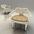 Vintage Armchair with Classic Style 3D model small image 1