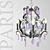 Globo Paris Chandelier: Elegant and Whimsical Lighting 3D model small image 1