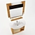 Modern Mirror Washbasin 3D model small image 2