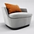 Elegant Orla Armchair: Luxurious Comfort 3D model small image 1