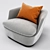 Elegant Orla Armchair: Luxurious Comfort 3D model small image 2