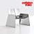 Sleek Alaska Chair by Cattelan 3D model small image 1