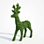 Elegant Deer Topiary 3D model small image 2