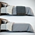 Max Bed: Detachable Plaid, VRay Materials 3D model small image 2