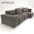 Bonaldo Sofa: Minimalist Elegance 3D model small image 1