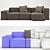 Bonaldo Sofa: Minimalist Elegance 3D model small image 3