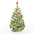 Festive Fir with Decorations 3D model small image 1