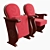 Triangular Turbopowered Theater Seating 3D model small image 1