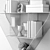 Heart Zinc Shelf: Industrial Cubby Collection 3D model small image 3