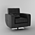 Sleek and Stylish Modern Chair 3D model small image 1