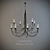 Elegant Black Chandelier: Elstead CB12 BLK 3D model small image 1