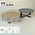 Elegant B&B Italia Eileen Coffee Table 3D model small image 1