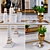 Luxurious Golden Rome Decor Set 3D model small image 2